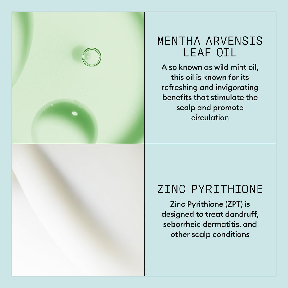 Close-up of Nioxin product label emphasizing pyrithione zinc ingredient benefits