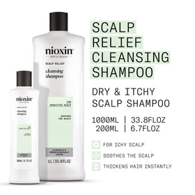 NIOXIN close-up label view highlighting ingredient and benefit