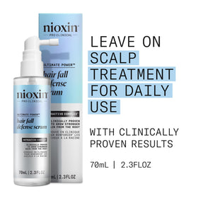 Nioxin pump dispenser close-up for precise daily scalp application benefit