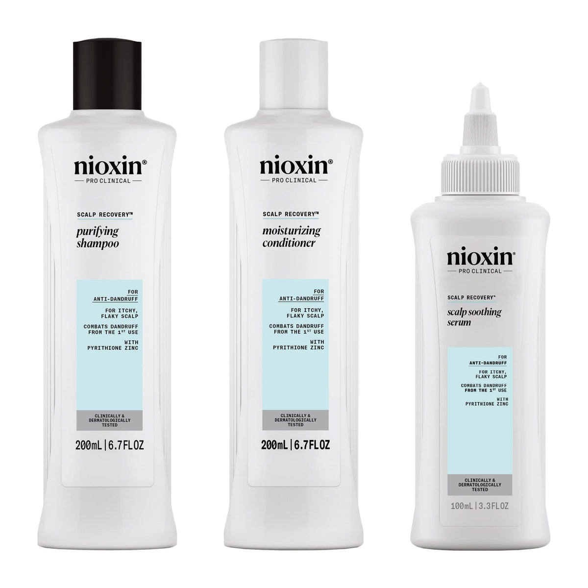 NIOXIN front packaging showing trial kit and clear instructions for comforting scalp