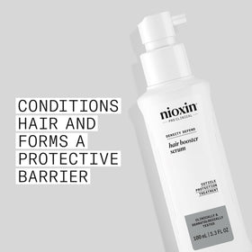 Nioxin dropper dispensing serum, demonstrates precise targeted application benefit