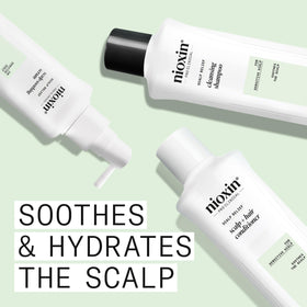 NIOXIN shampoo lather texture illustrating gentle foam cleaning