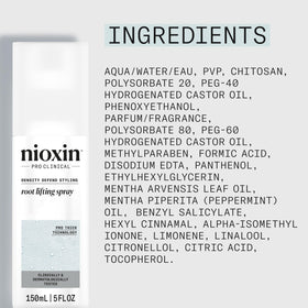 Nioxin bottle next to tape measure showing 5.1 fl oz size