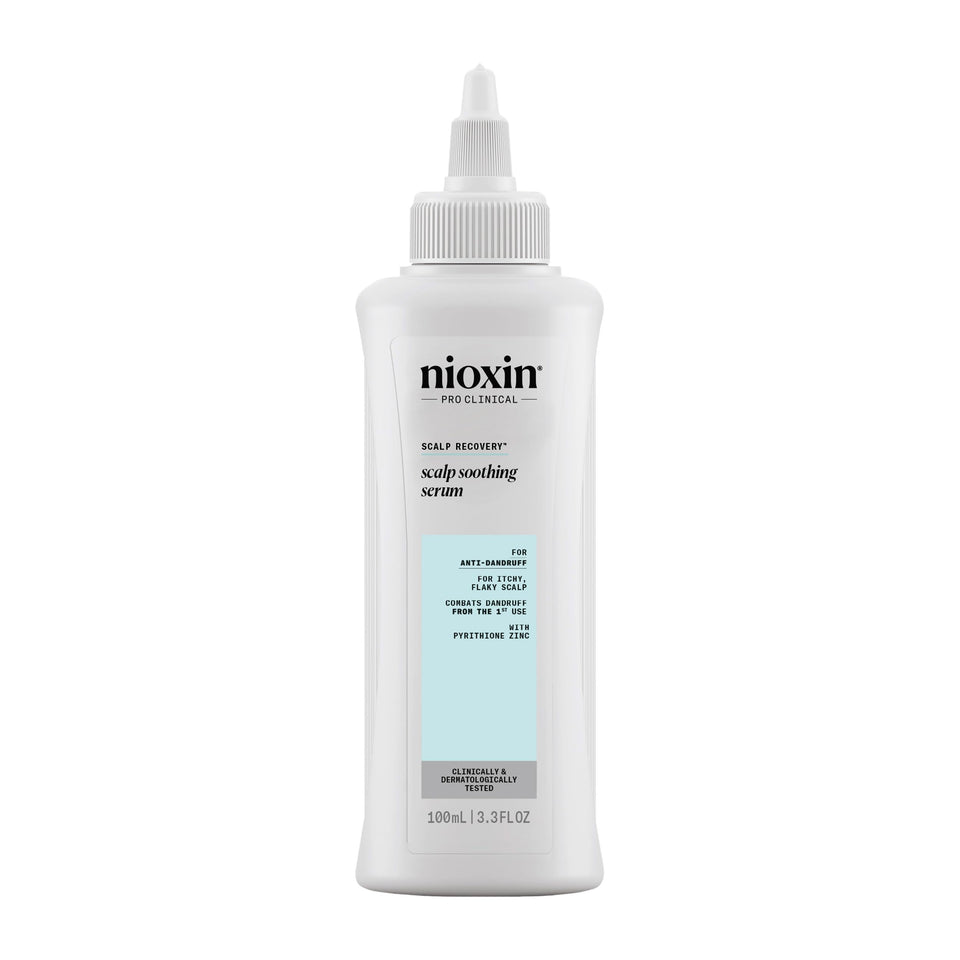 Nioxin front bottle showing product and size providing visible relief