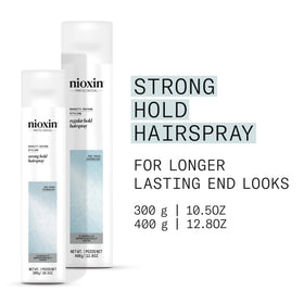 NIOXIN back label close-up listing ingredients and directions