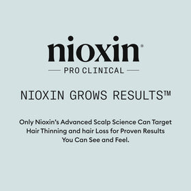 NIOXIN can on bathroom shelf suggesting daily styling routine