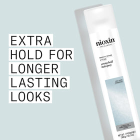 NIOXIN spray nozzle close-up demonstrating precise application