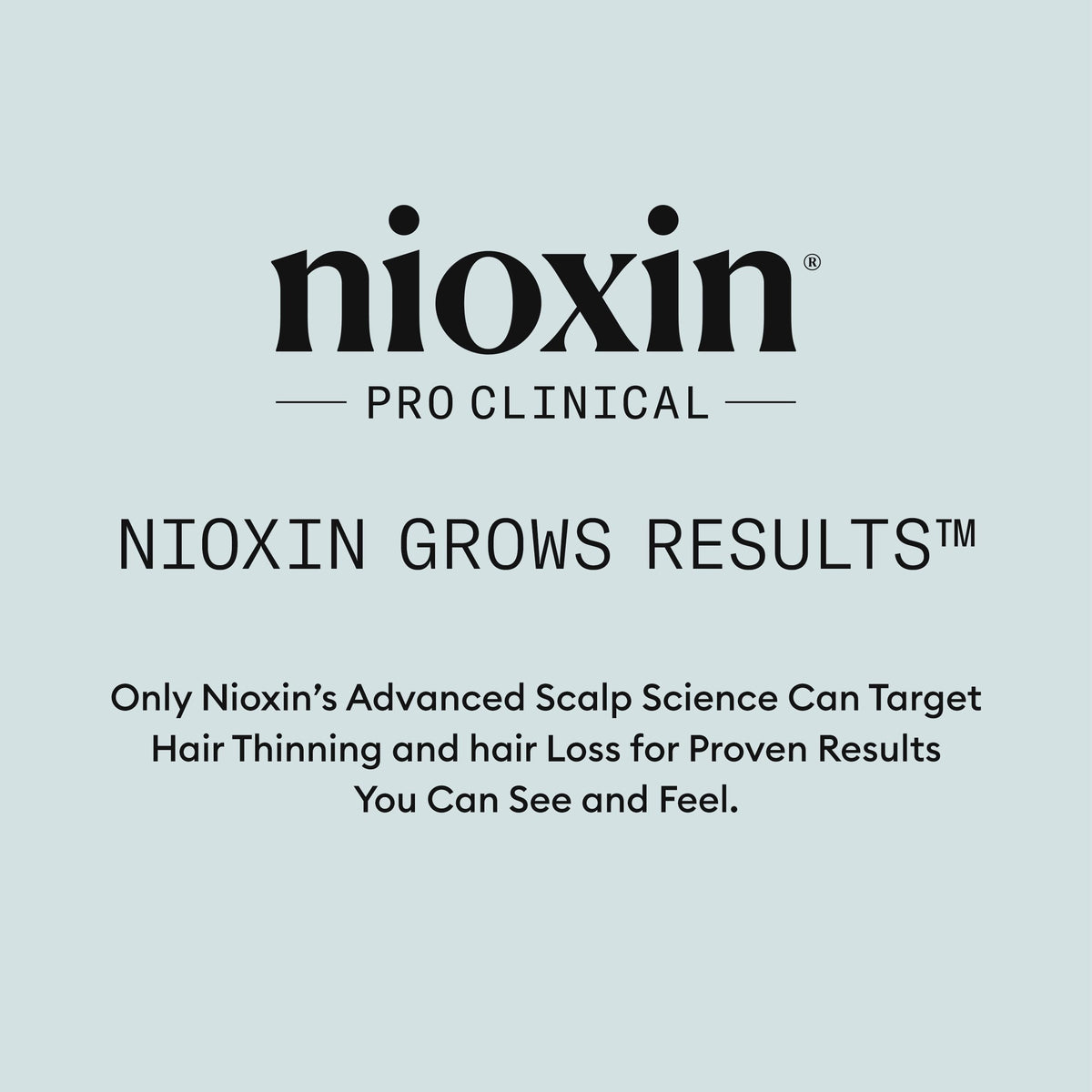 Model with voluminous blowout after Nioxin for natural movement