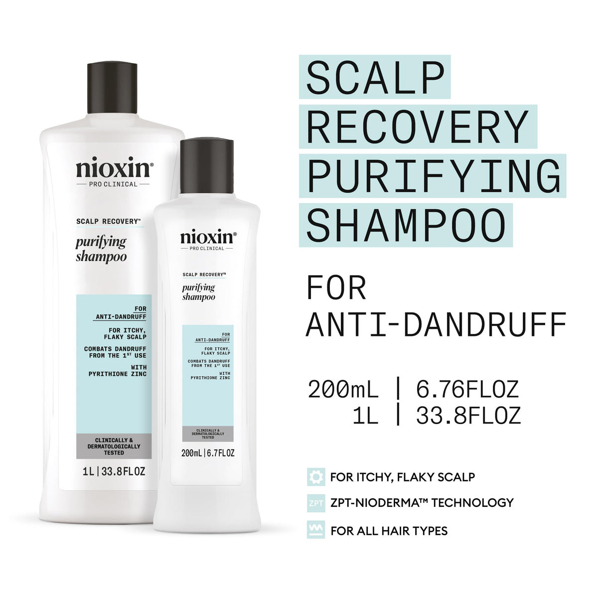Nioxin bottle on bath shelf in lifestyle scene suggesting daily routine integration