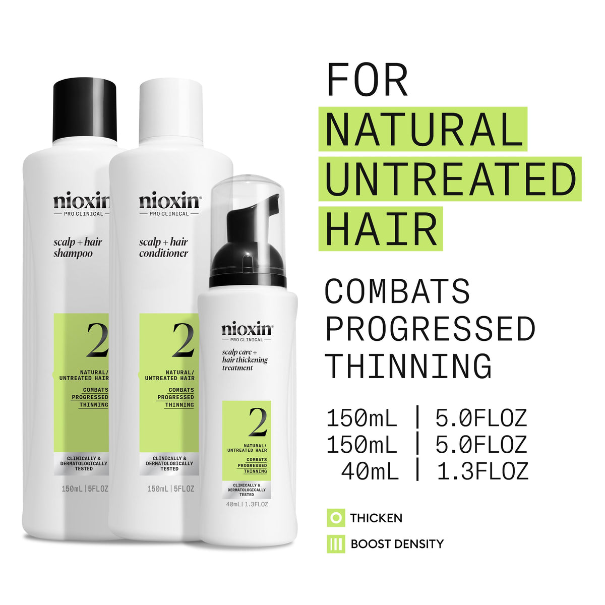 Nioxin lightweight conditioner bottle restores resilience and control