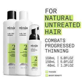 Nioxin lightweight conditioner bottle restores resilience and control