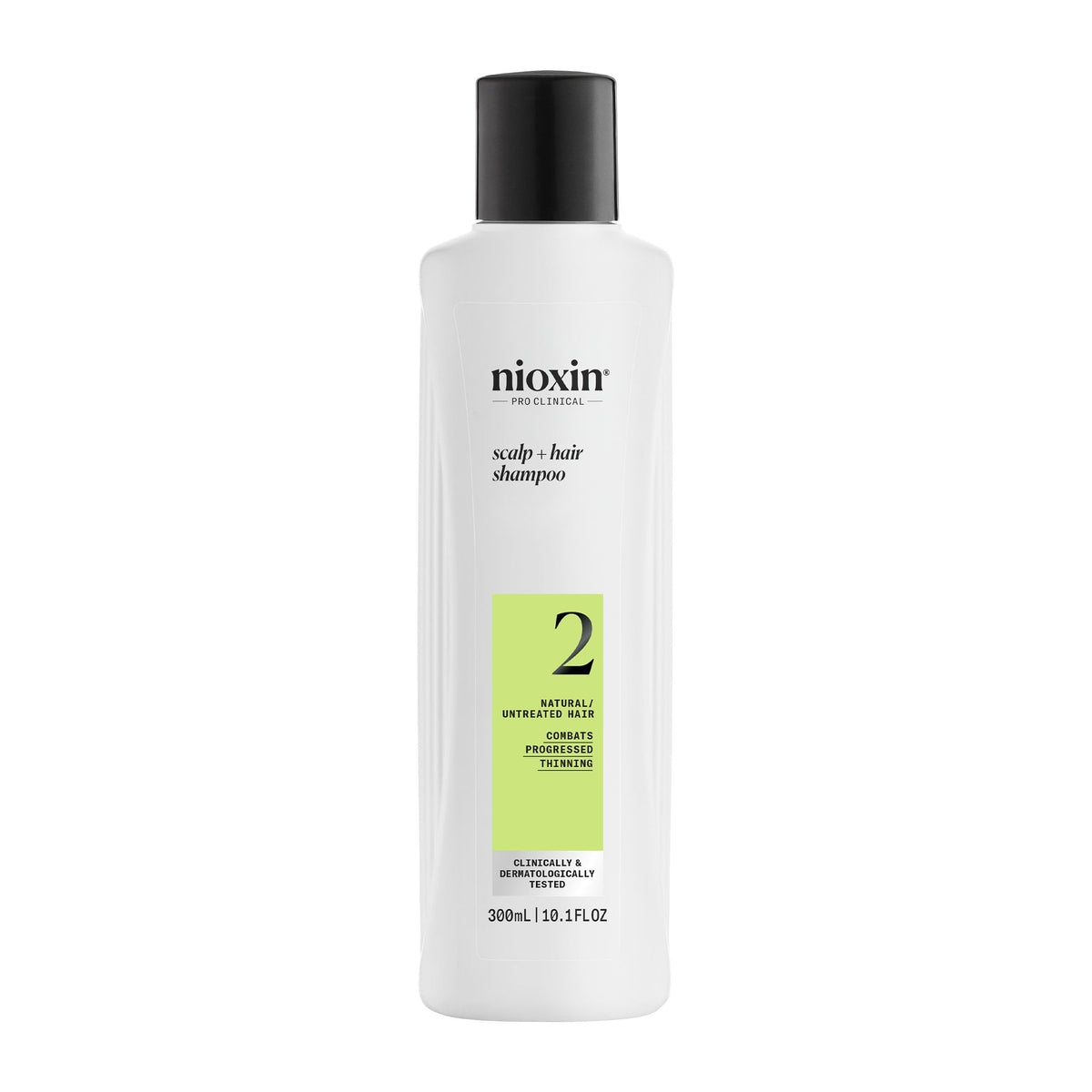 Nioxin System 2 front bottle showing packaging and brand benefits