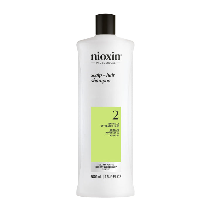 NIOXIN front bottle showing System 2 label and volume benefit