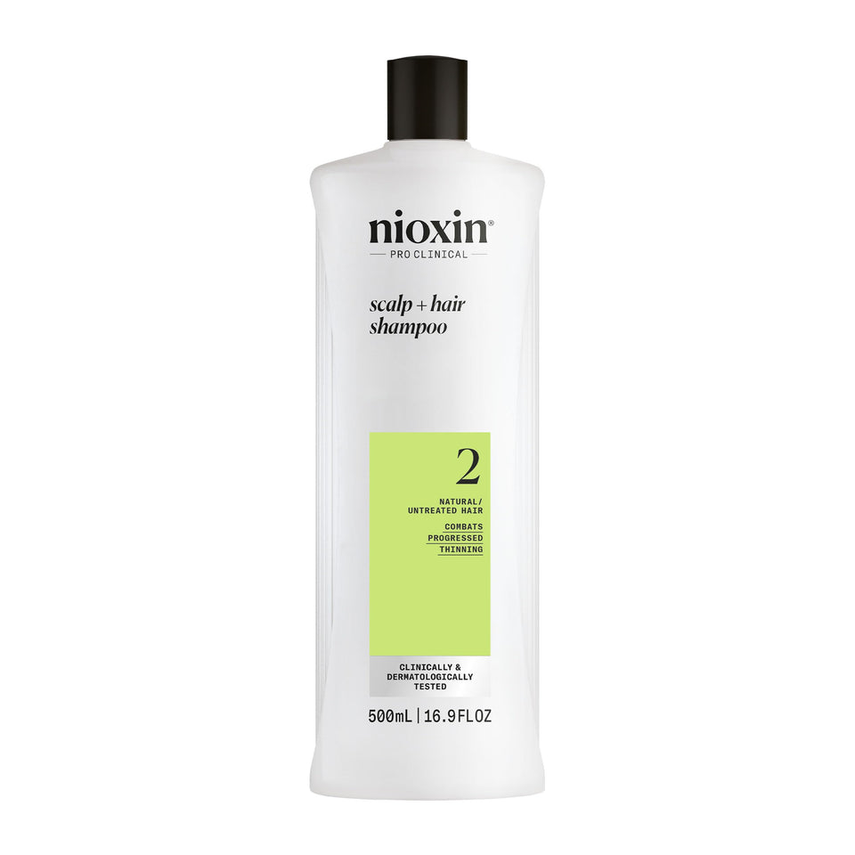 NIOXIN front bottle showing System 2 label and volume benefit