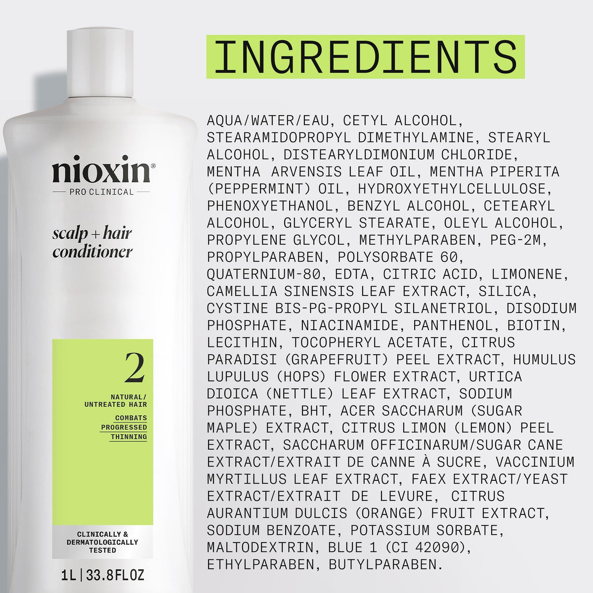 NIOXIN conditioner on bathroom shelf suggesting daily use
