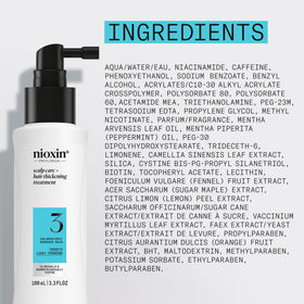 NIOXIN botanicals and antioxidants close-up emphasizing nourishing scalp benefit