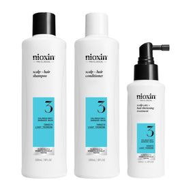 NIOXIN front packaging of System 3 trial kit showing kit benefits