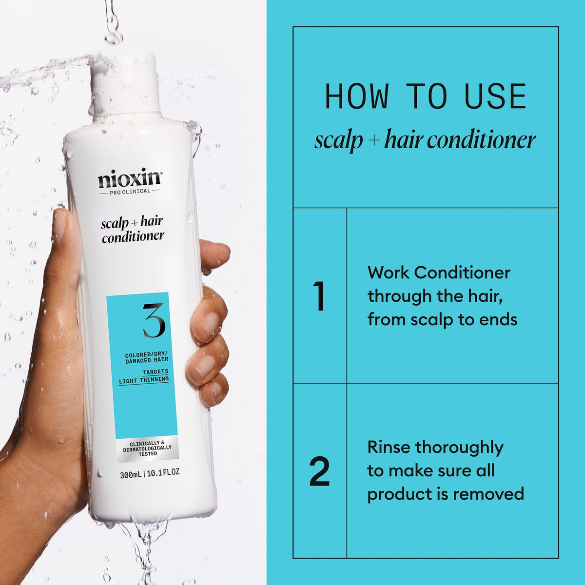 NIOXIN System 3 trio with shampoo and treatment for complete regimen benefit