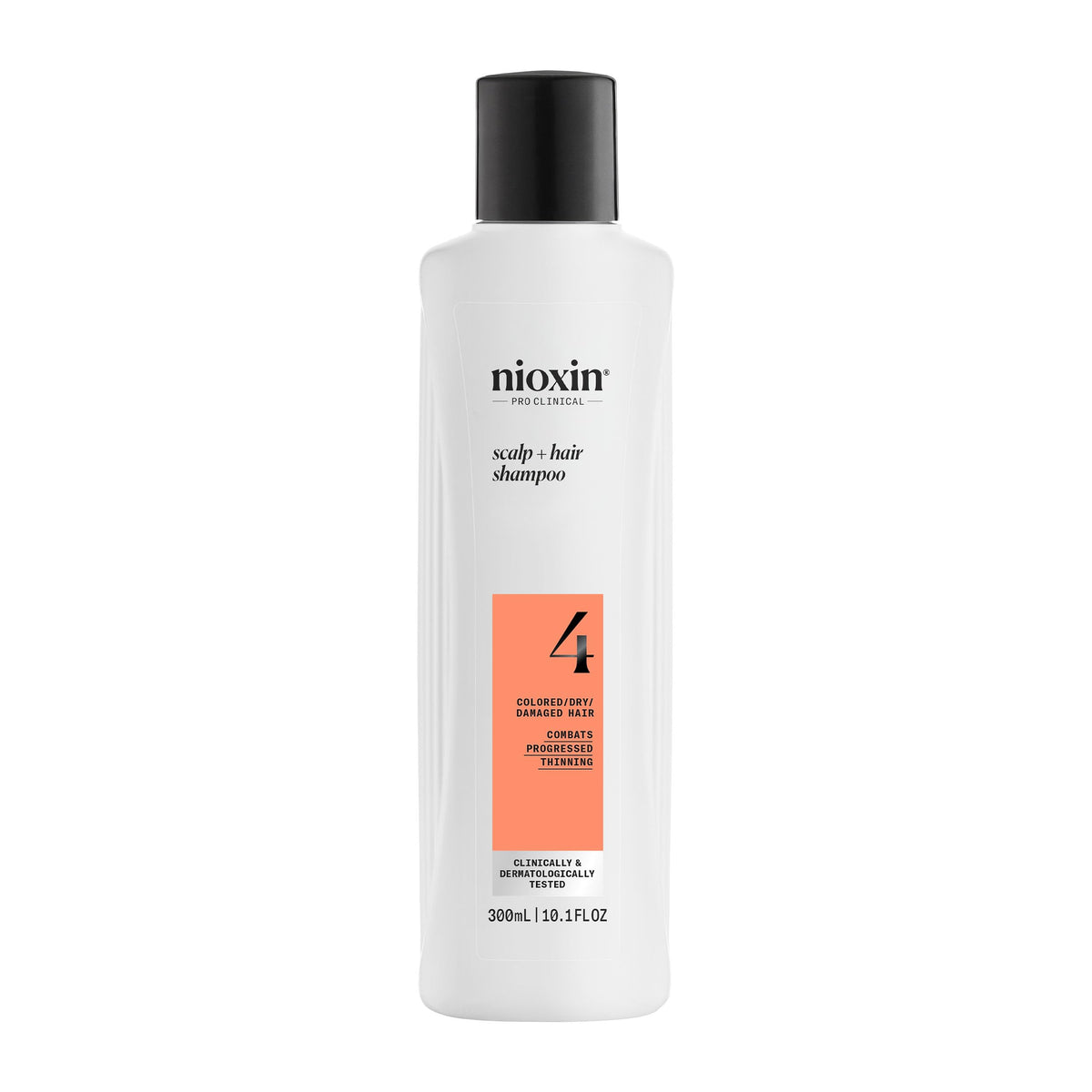 Nioxin System 4 front bottle showing professional packaging and color protection