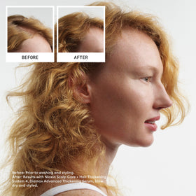 Nioxin System 4 shampoo texture pouring to clarify scalp