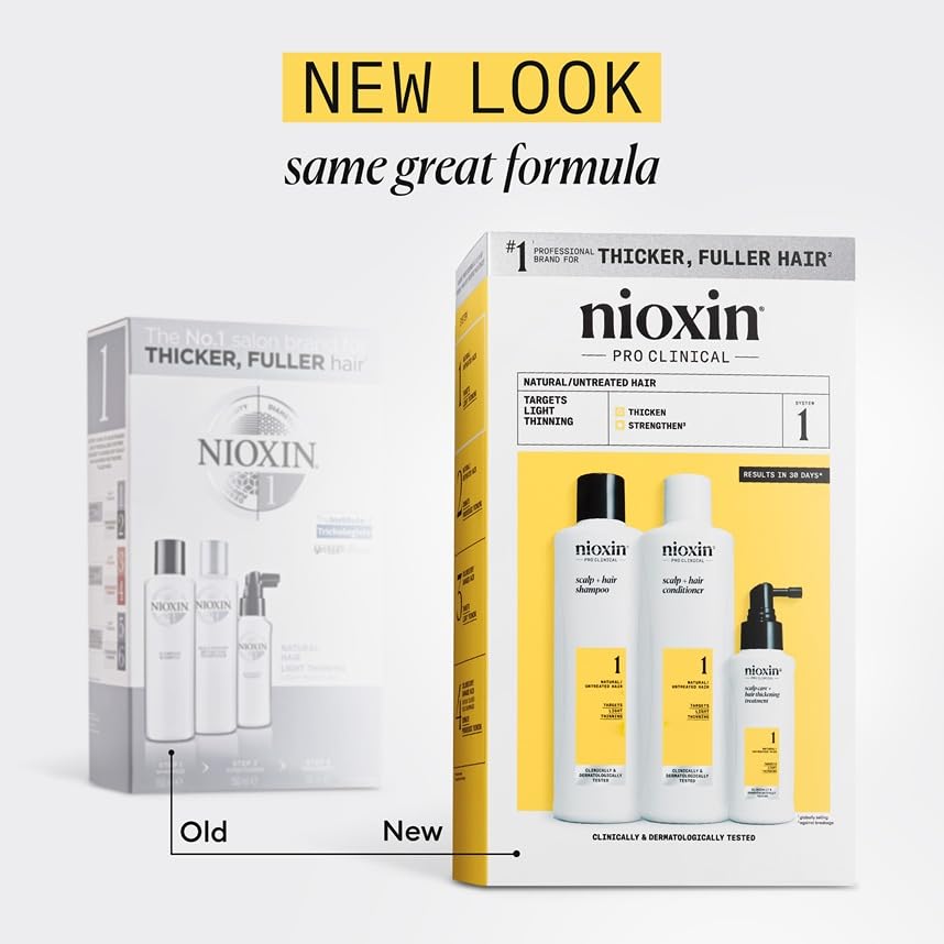 Nioxin cleanser shampoo bottle highlighting clarifying action