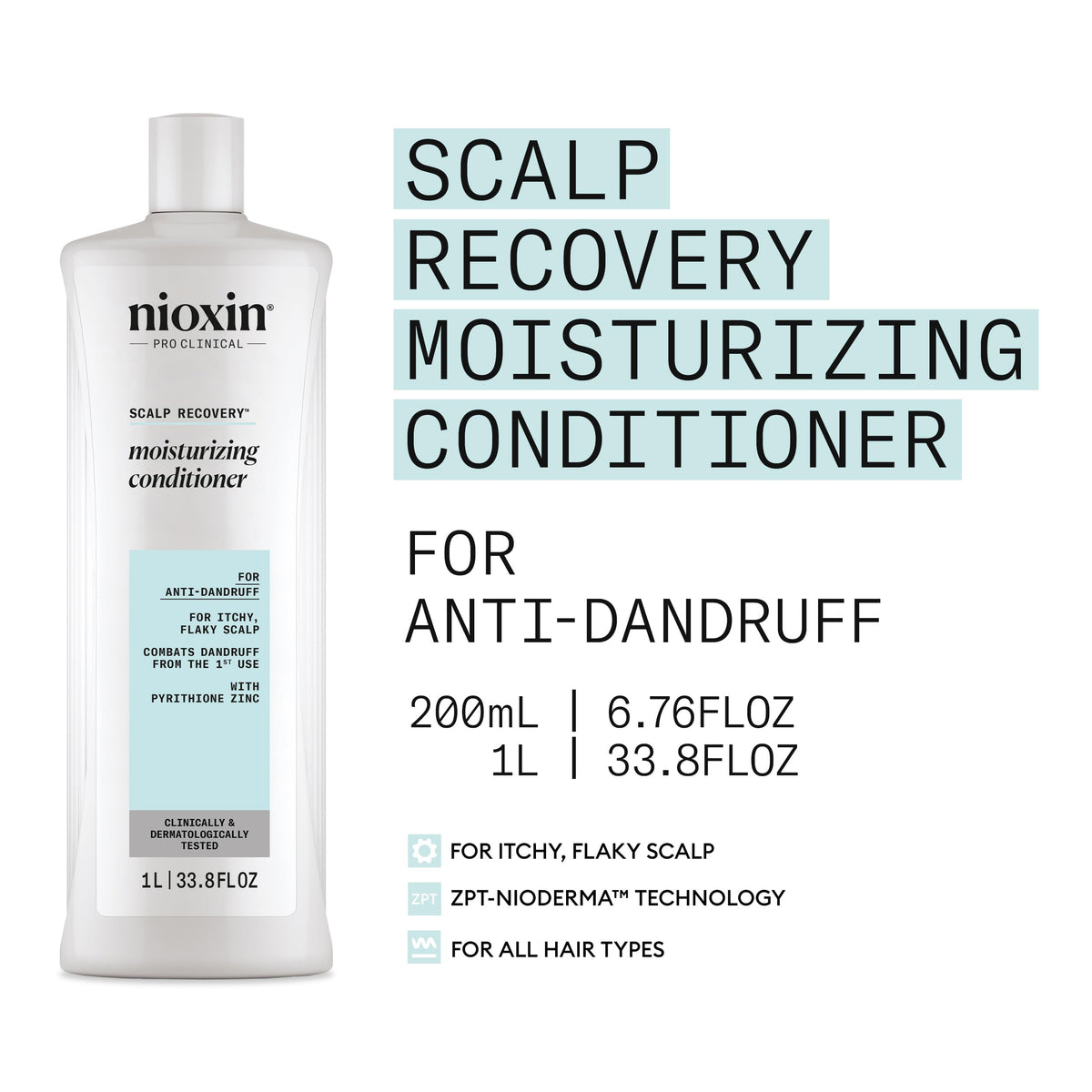 Nioxin conditioner texture on hand demonstrating rich hydration benefit