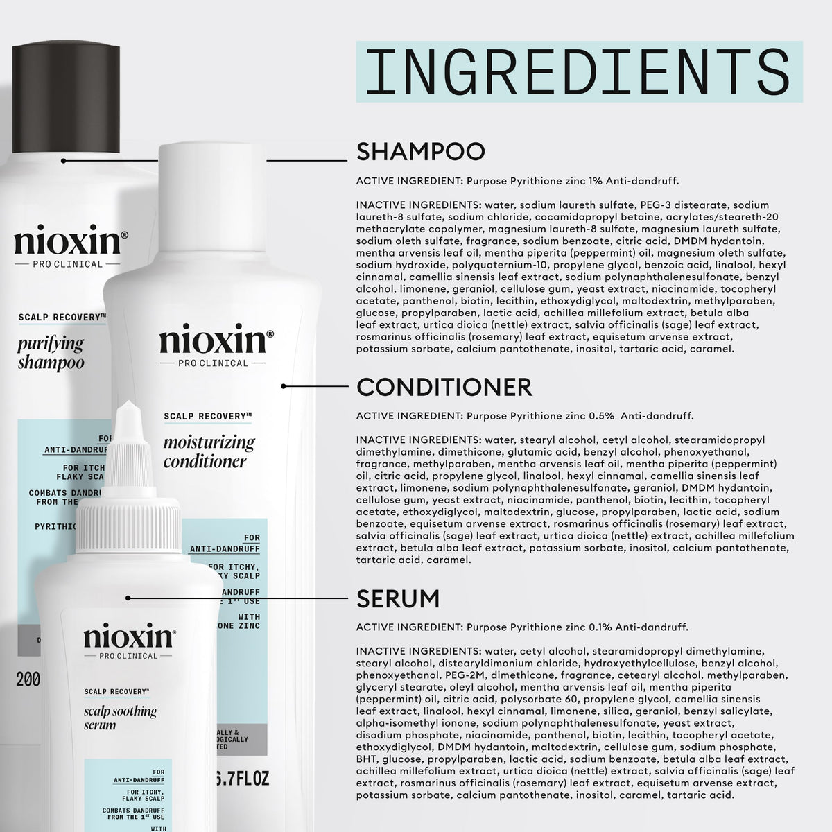 NIOXIN shampoo lather on wet hair illustrating deep cleansing action