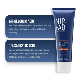 Creamy scrub being squeezed from tube showing consistency and visible exfoliating beads