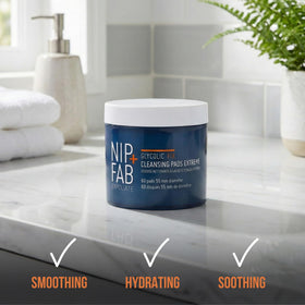 Close-up label of Nip+Fab ingredients for informed shoppers