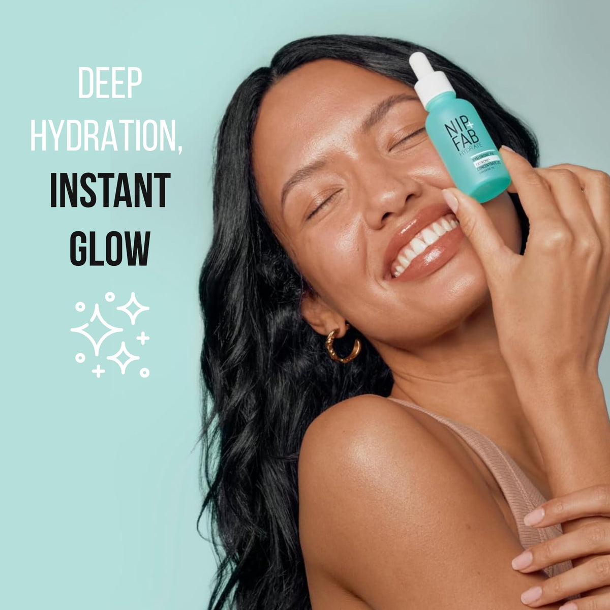 Nip+Fab serum texture close-up demonstrating lightweight quick-dry finish