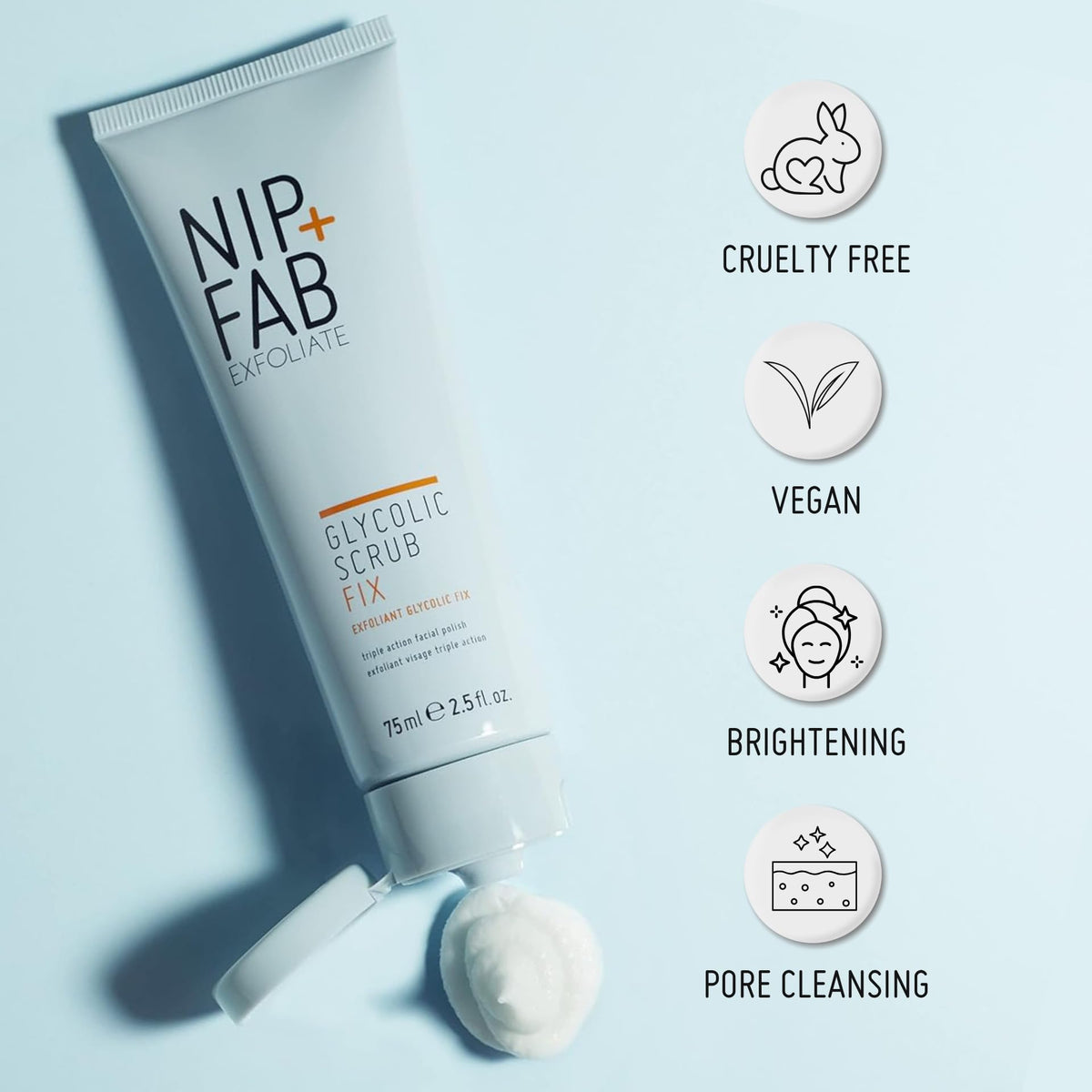 Nip+Fab close-up texture with micro-beads for gentle polishing