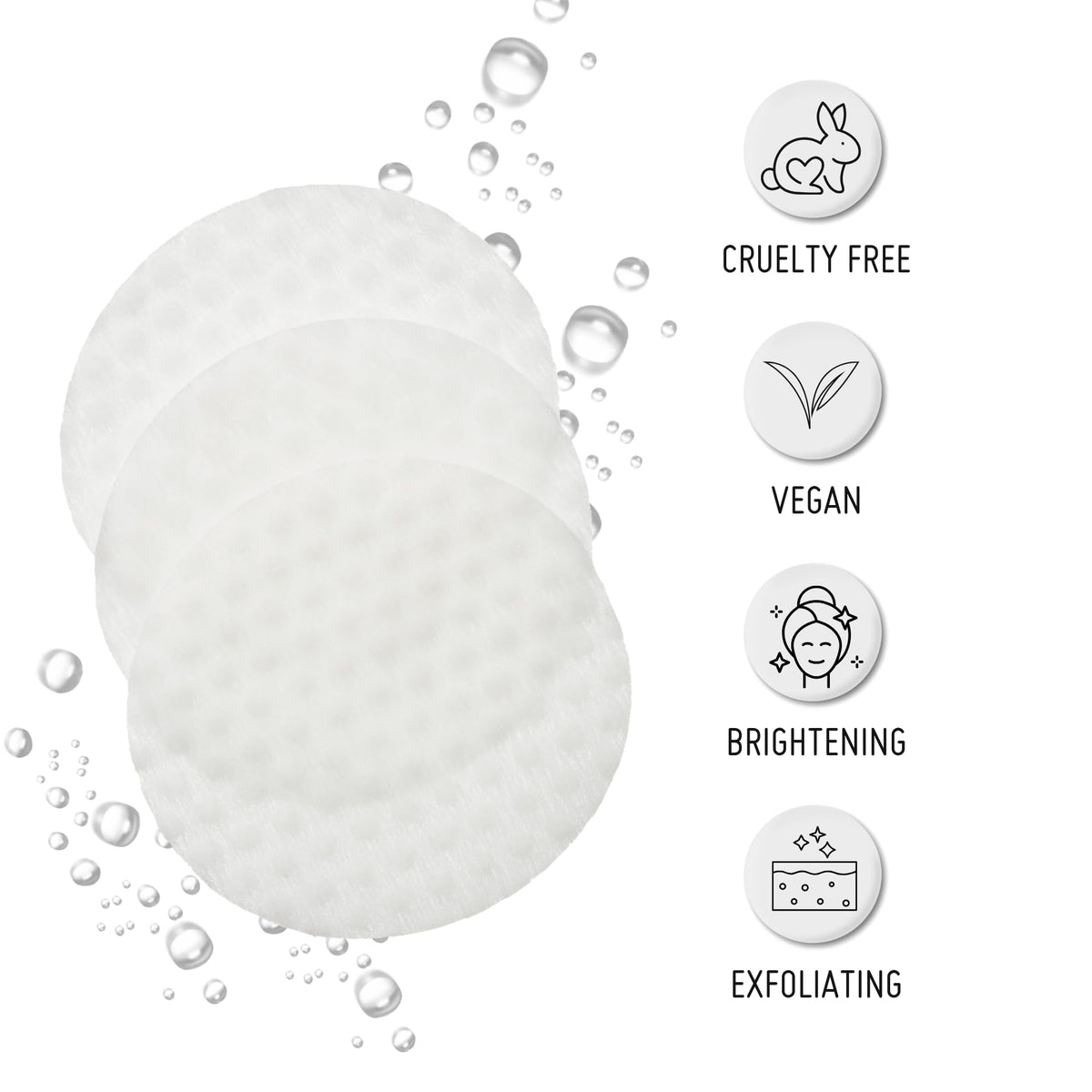NIP+FAB pad texture close-up highlighting gentle exfoliation