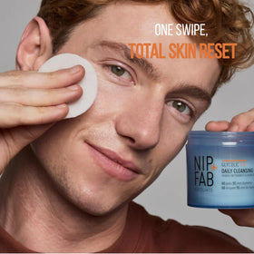 NIP+FAB pad saturated with solution showing active ingredients