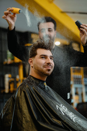 nishman P1 application in hand showing easy distribution and styling benefit