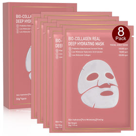 Nityrliv front packaging showing 8-pack and collagen mask benefits