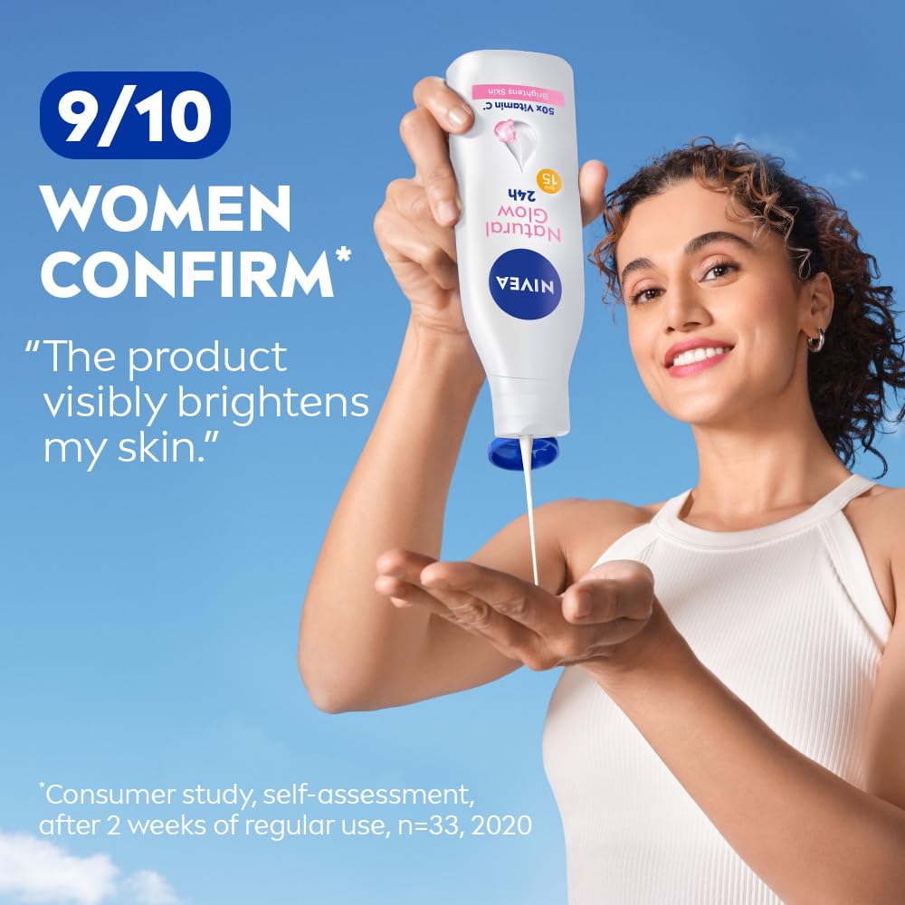 NIVEA bottle next to toiletry items showing 200ml scale and travel-friendly convenience