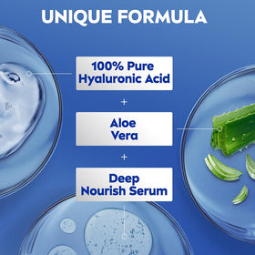 NIVEA aloe lotion being dispensed from bottle demonstrating controlled application benefit