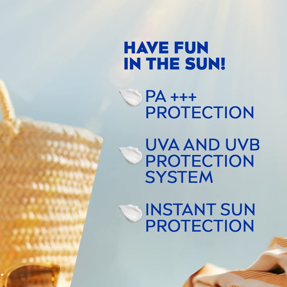 NIVEA applying lotion on arm to show even coverage and quick absorption benefit