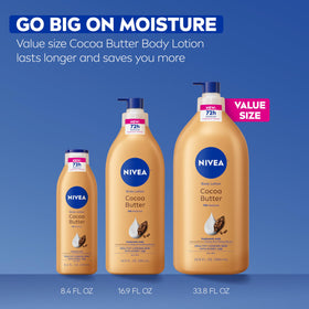 NIVEA bottle on bathroom counter lifestyle suggests daily routine benefit
