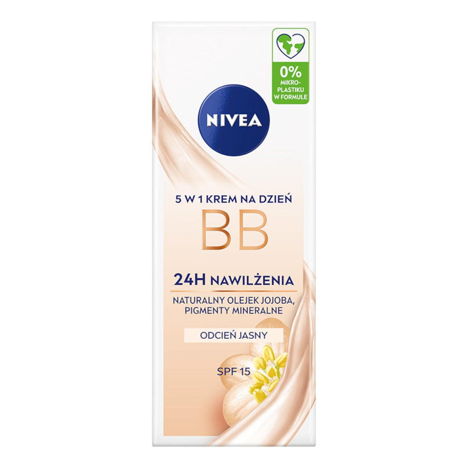NIVEA BB Cream front jar showing packaging and quick routine benefit