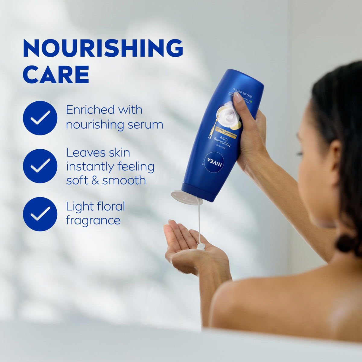NIVEA close-up of nourishing serum ingredients highlighting skin benefits