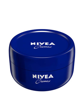 NIVEA creme front tin showing brand and classic blue lid for recognizable care