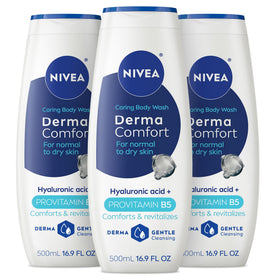 NIVEA front packaging showing bottle and label benefits