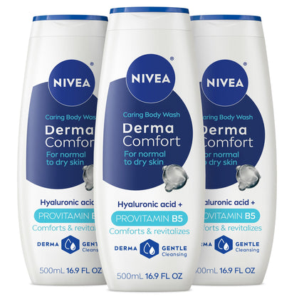 NIVEA front packaging showing bottle and label benefits