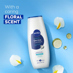 NIVEA lather in shower demonstrating gentle cleansing foam