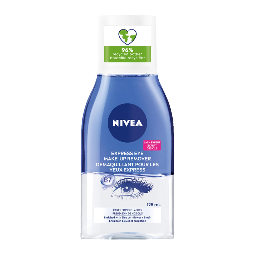 NIVEA front packaging showing bottle and cap, clear product information