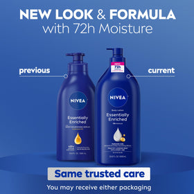NIVEA back label close-up showing ingredients and usage details