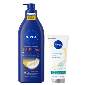 NIVEA front packaging showing lotion and gel for coordinated skin care