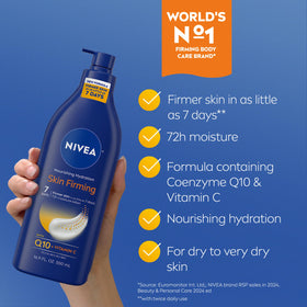NIVEA gel cream texture on hand showing lightweight, silky hydration