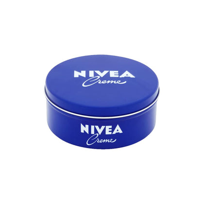 NIVEA metal tin front view showing authentic German label and trusted hydration